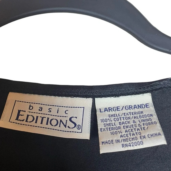 Vintage Basic Editions Halloween Vest Button Up Pumpkin Print Large - Picture 4 of 6